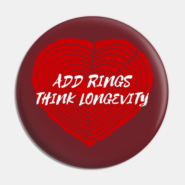 Add Rings Think Longevity - Life Extension Design Pin by Family Heritage Gifts