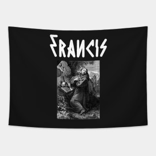 Saint Francis of Assisi Hardcore Punk Metal Tapestry