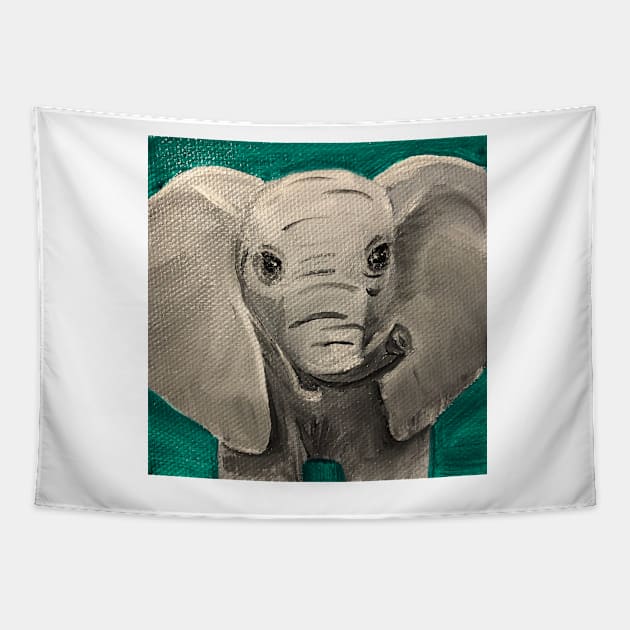 Playful Elephant Tapestry by Snobunyluv