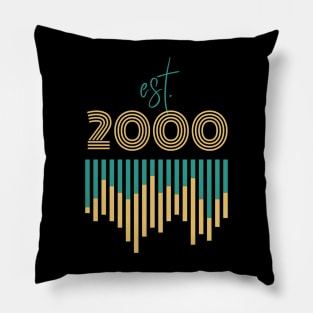 Established 2000 Pillow