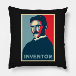 Inventor Tesla Poster Pillow