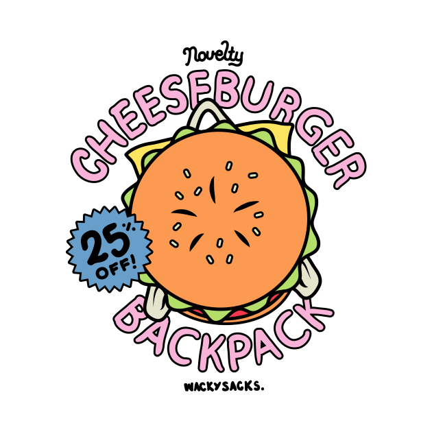 Cheeseburger Backpack! by Pajamamas