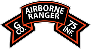 G Co 75th Infantry (Ranger) Scroll Magnet