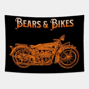 I Love Bears and Bikes Tapestry