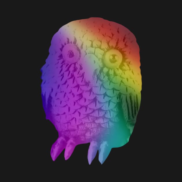 Rainbow owl by Geomhectic