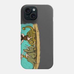 Distracted Driving Dinosaurs Phone Case