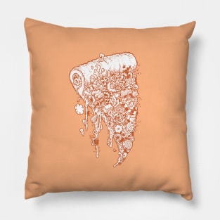 Foodle Pizza by Lei Melendres Pillow