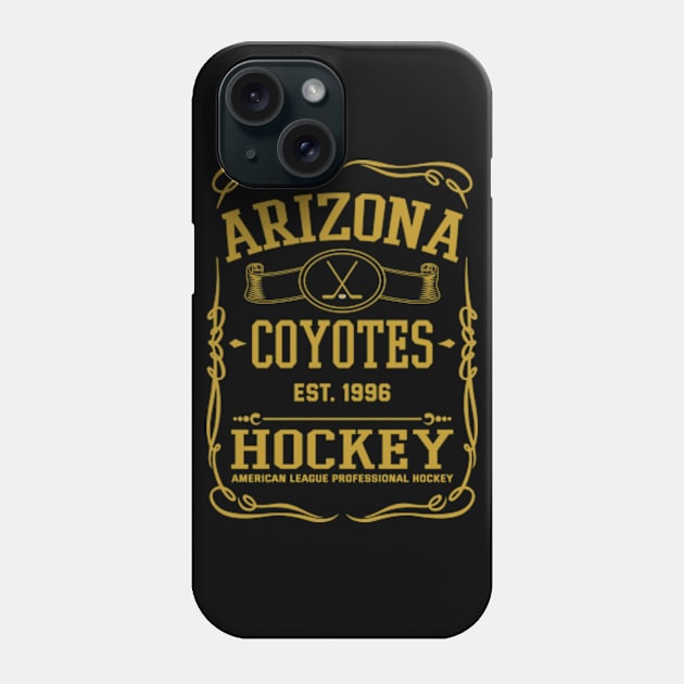 Vintage Coyotes Hockey Phone Case by carlesclan