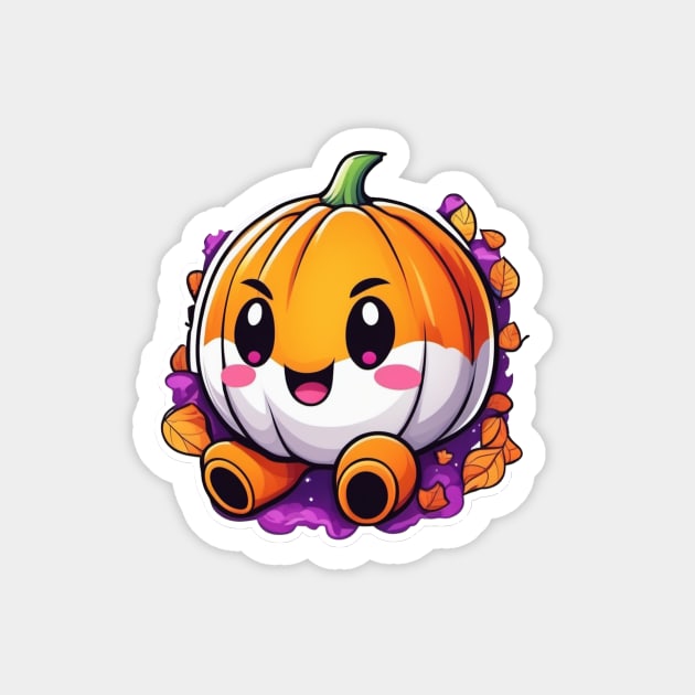 cute spooky pumpkin Magnet by CreativeXpro