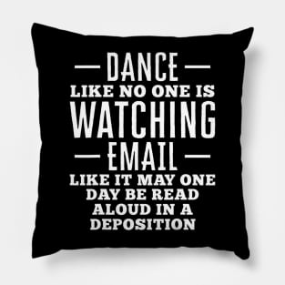 Funny Lawyer Attorney Deposition Gift Pillow