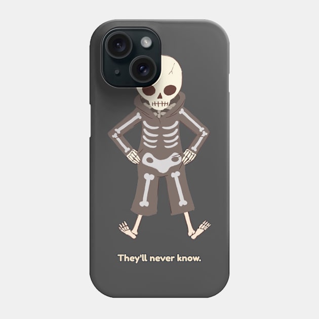 Halloween Skeleton Phone Case by TEEM00