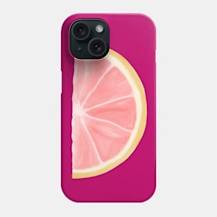 Juicy Pink Grapefruit Wedge Phone Case