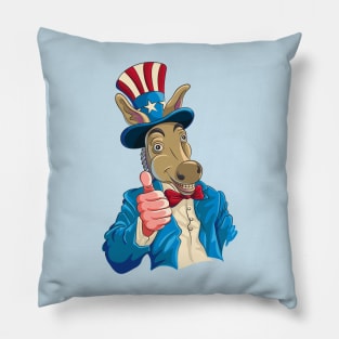 Democratic Donkey Pillow