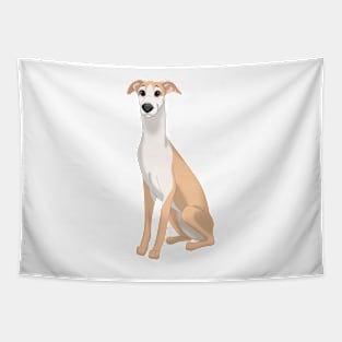 Fawn & White Whippet Dog Tapestry