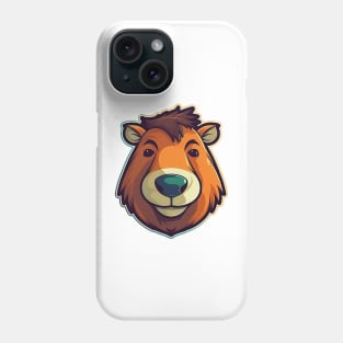 Cartoon capybara meme Phone Case