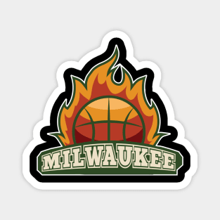 Milwaukee  basketball Magnet