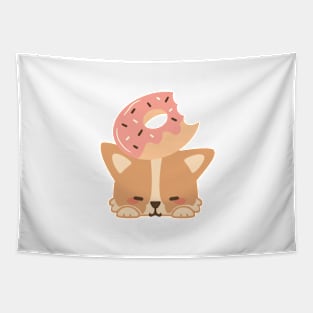 Corgi Donut Tapestry