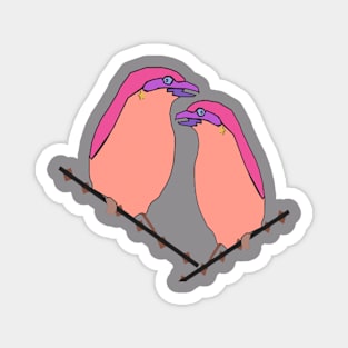 tow love bird Magnet