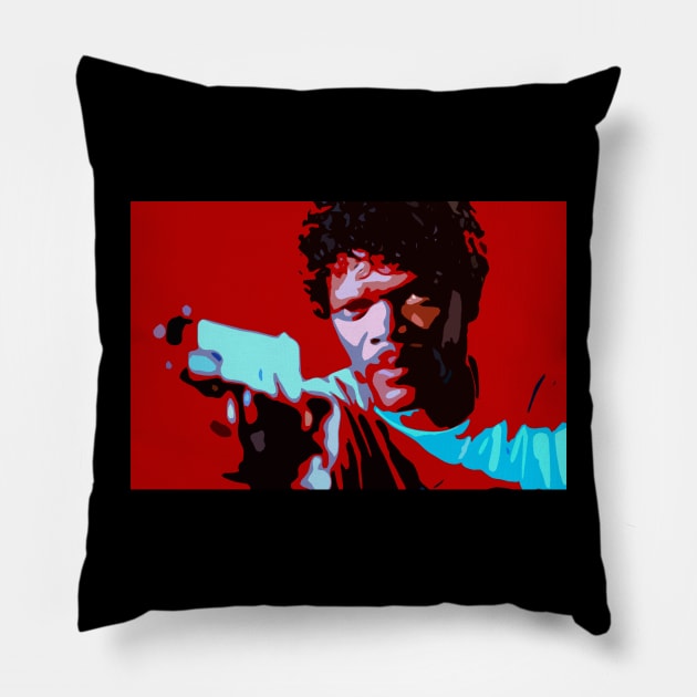 samuel l jackson Pillow by oryan80