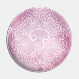 Om Mandala Tamil Pink Pin