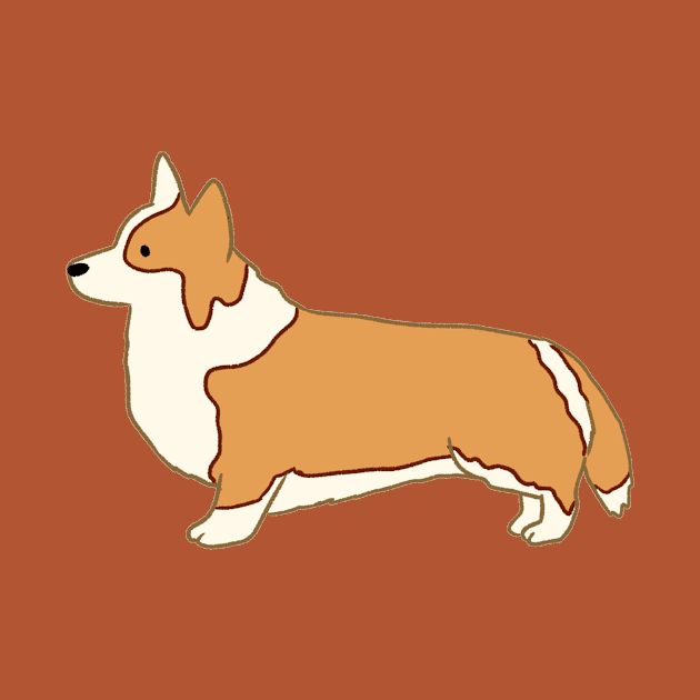 Cute Corgi illustration by Mayarart