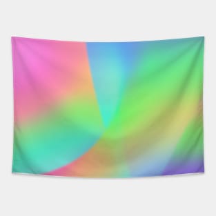 Abstract Rainbow Gradient Forms Tapestry