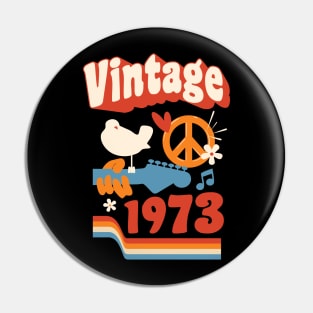 Vintage 1973 - Woodstock Style Pin