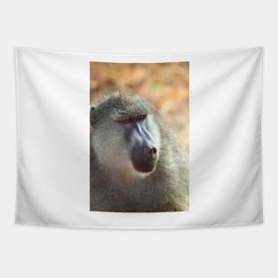 Yellow Baboon Portrait Tapestry