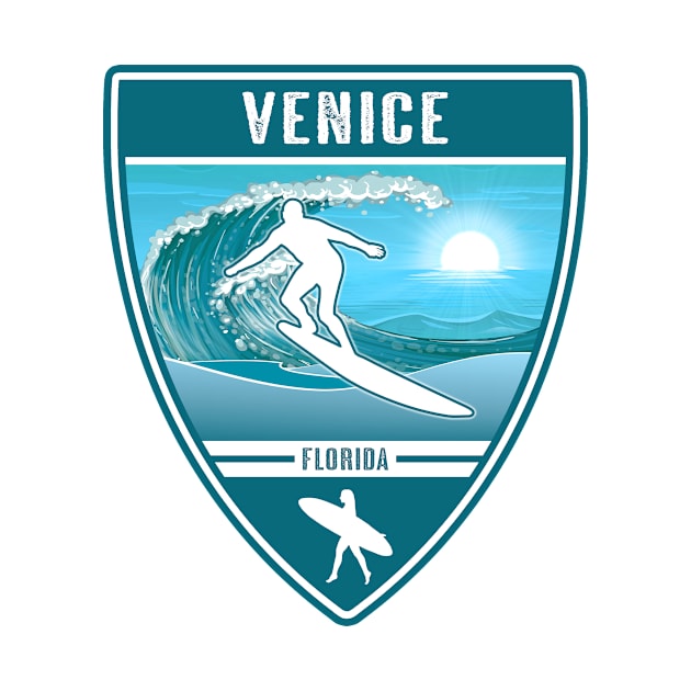 Surf Venice Florida by Jared S Davies