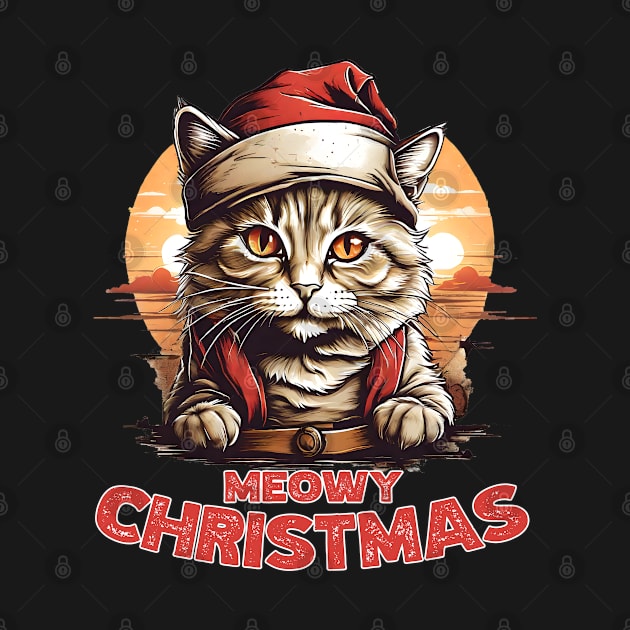 Meowy Christmas by Merch Manias