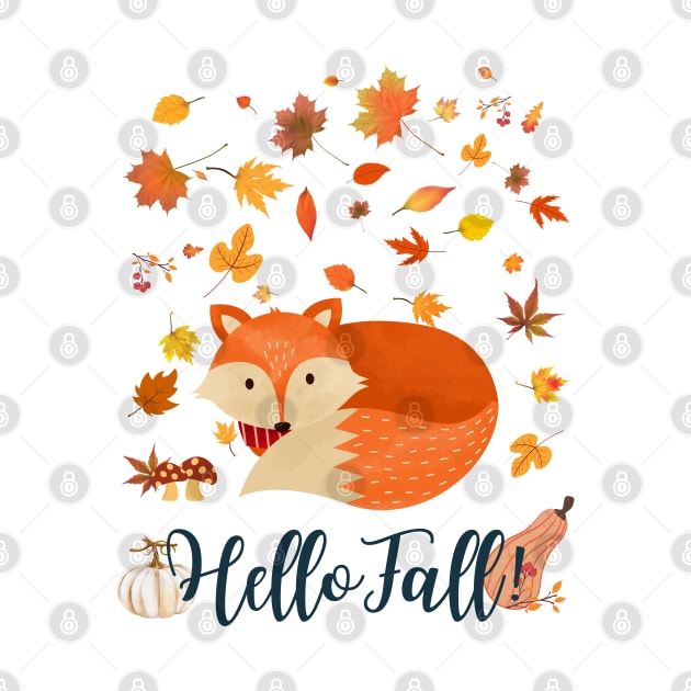 Hello Fall Red Fox by stressless