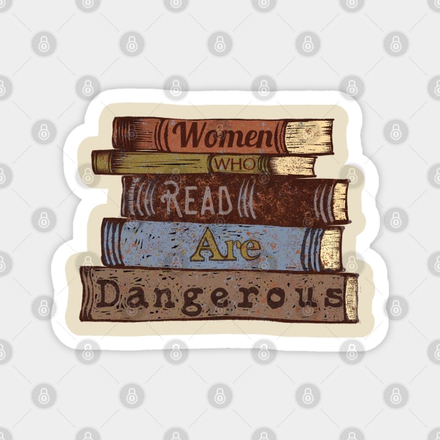 Book lovers Magnet by Little Bad Wren 