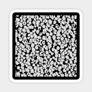 black and white design Magnet