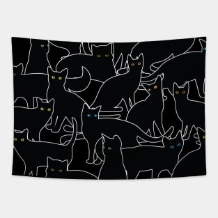 Black Cats - Professional Cat Herder Tapestry