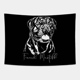 French Mastiff dog lover dog portrait Tapestry