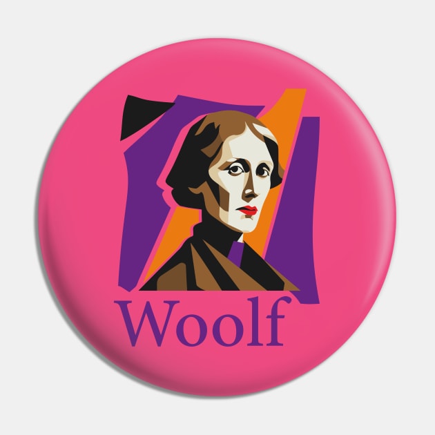 Virginia Woolf Pin by WickedAngel