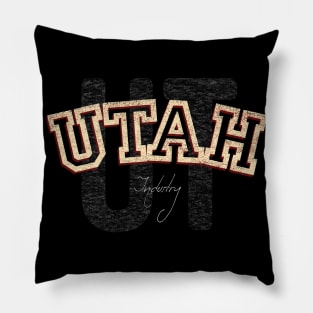 Utah Vintage Retro Pillow