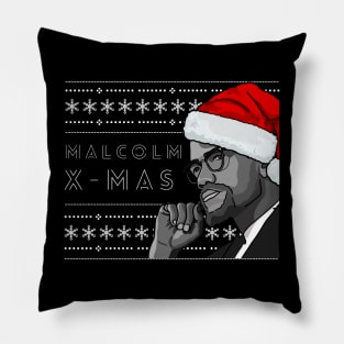 Holiday Sweater: Malcolm X-Mas Pillow