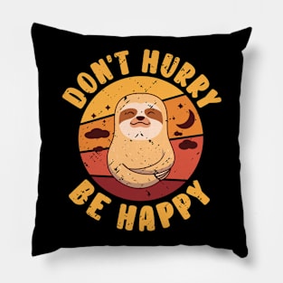 Cute Sloth Lazy Office Worker Working Sloth Statement Chill Pillow