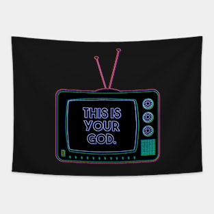 Retro TV | This is your God | Pop Art Tapestry