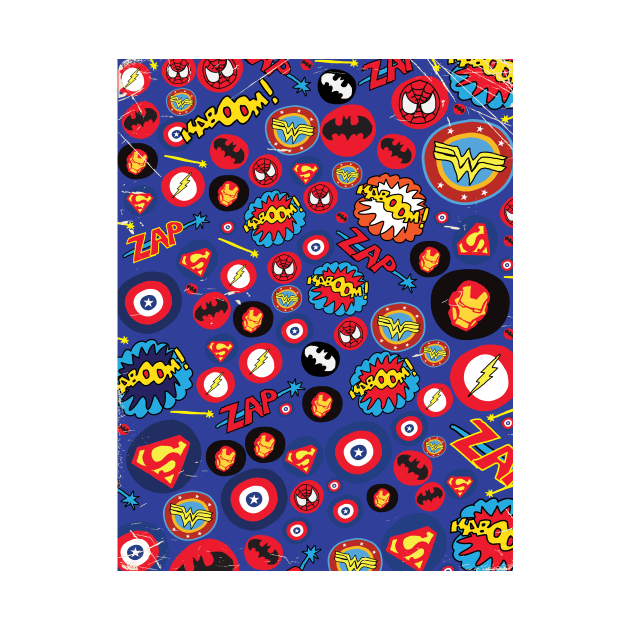 Superheroes Logo pattern by nickemporium1