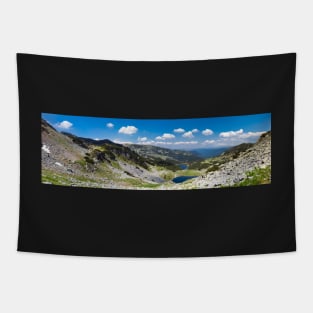 Panorama of lake Calcescu valley Tapestry