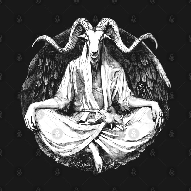 Baphomet Meditation White by GAz