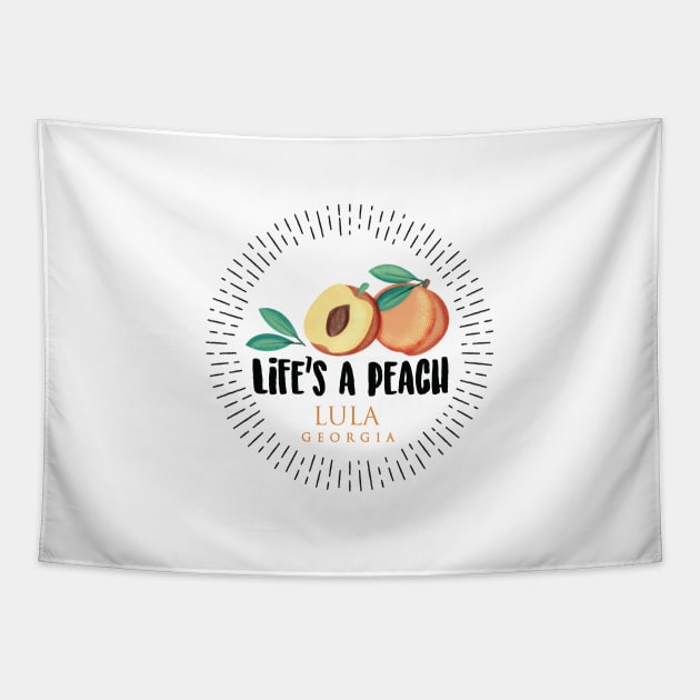 Life's a Peach Lula, Georgia Tapestry by Gestalt Imagery