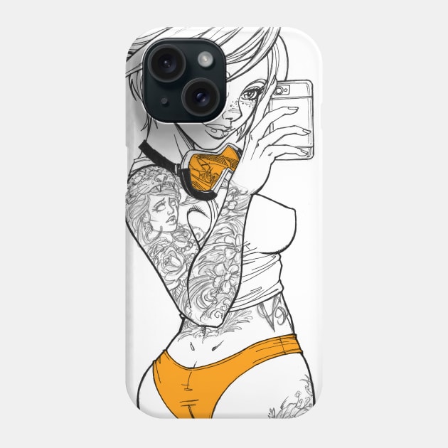 Pin Up Tracer Phone Case by Muglo