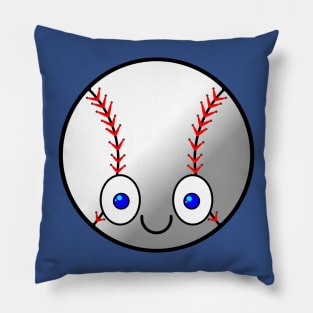 Smiling Baseball Pillow