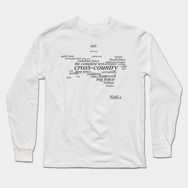 Equestrian Dictionary Cross Country Light Equestrian Long Sleeve T Shirt Teepublic