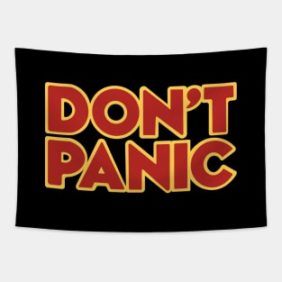 Hitchhiker Galaxy Don't Panic Tapestry