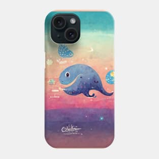 cute blue whale Phone Case