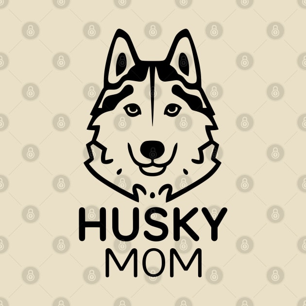 Husky Mom Line Art by y2klementine